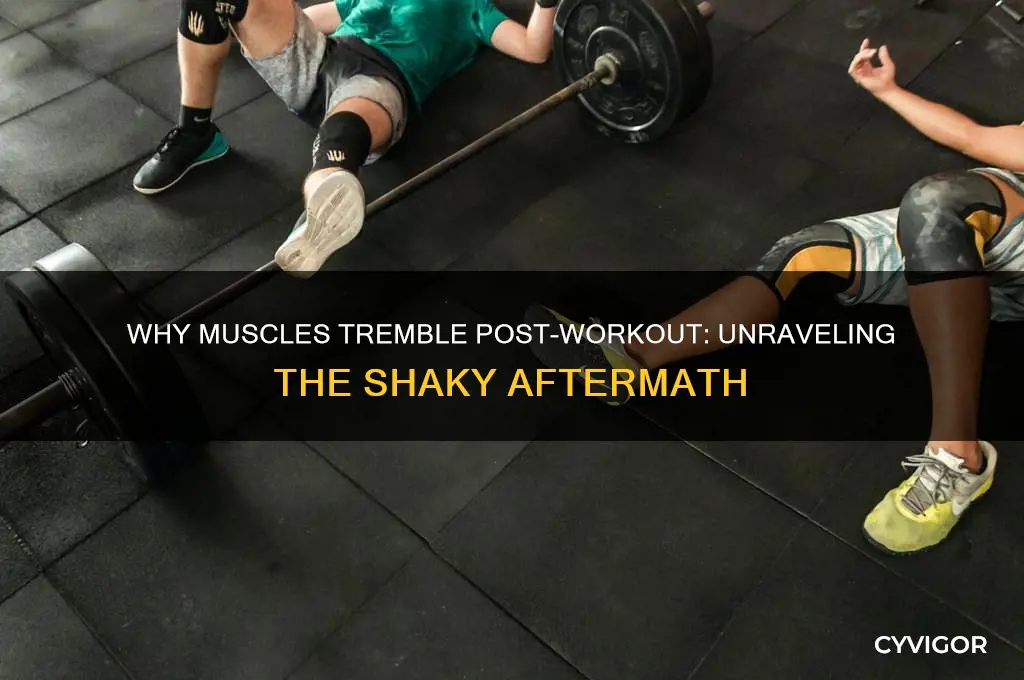 what causes shaky muscles after workout