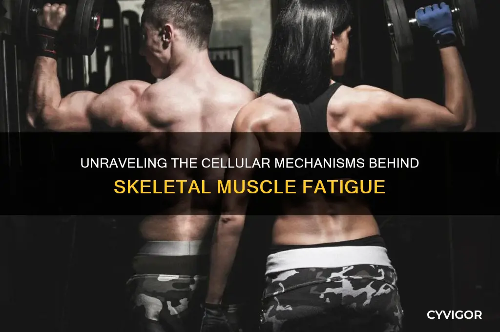 what causes skeletal muscle fatigue on a cellular level