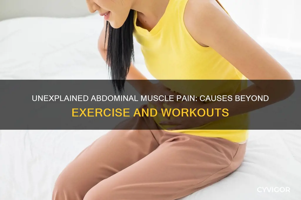 what causes sore abdominal muscles not exercising