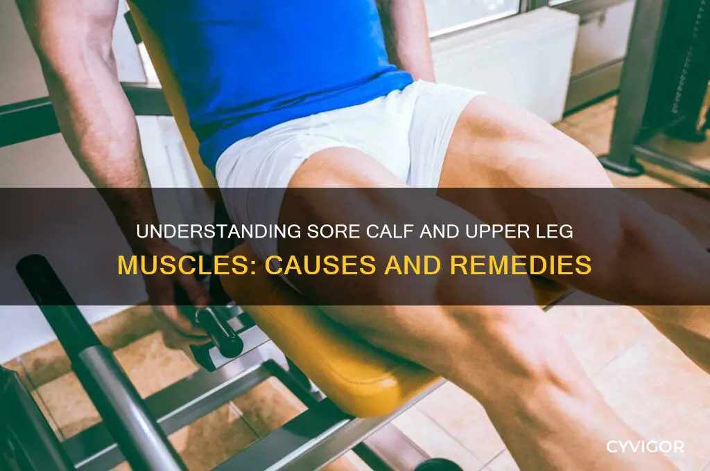 what causes sore calf and upoer leg muscles