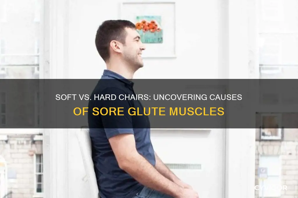 what causes sore glute muscles soft chair hard chair