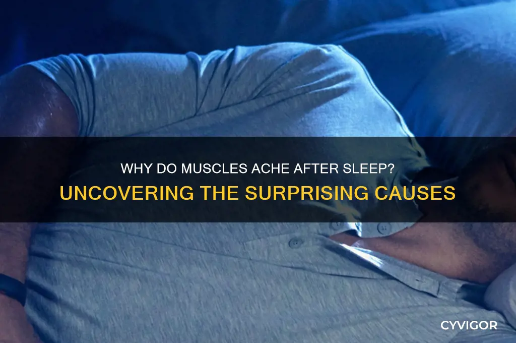 what causes sore muscles after sleeping