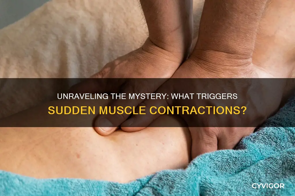 what causes sudden muscle contraction