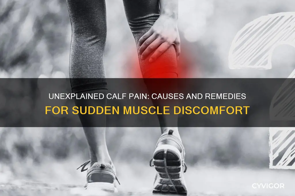 what causes the calf muscles to hurt for no reason