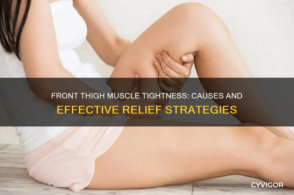 what causes the front thigh muscle tightness