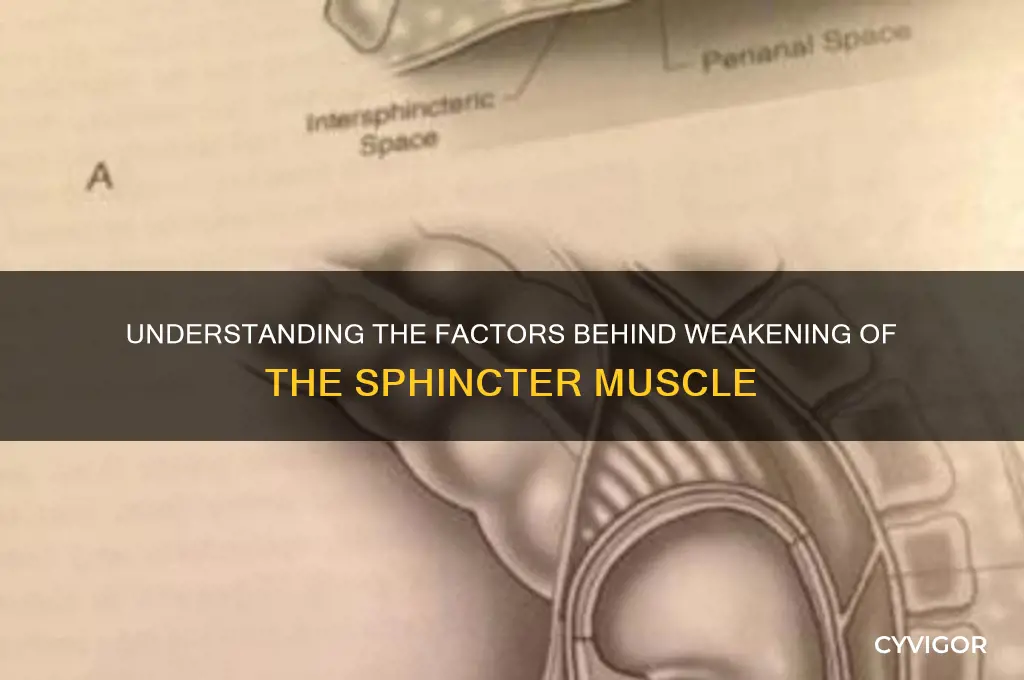 what causes the sphincter muscle to weaken
