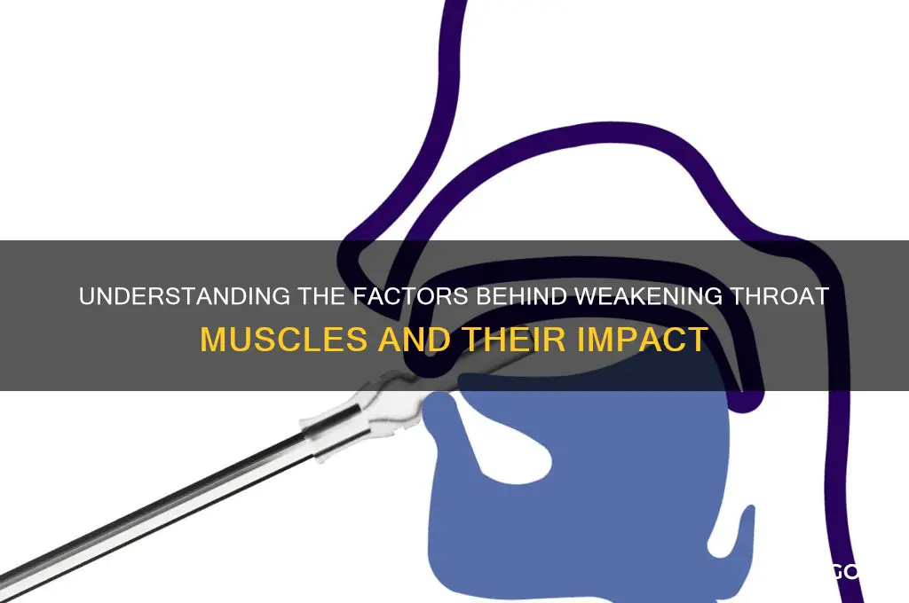 what causes throat muscles to weaken