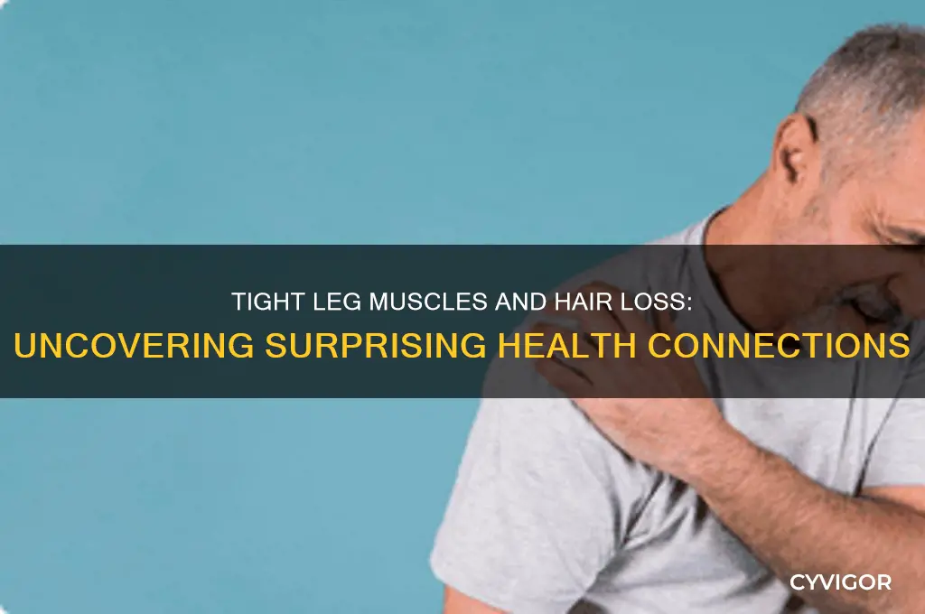 what causes tight leg muscles and hair loss