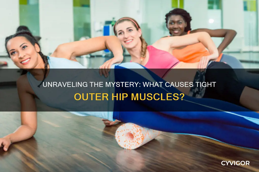 what causes tight outer hip muscles