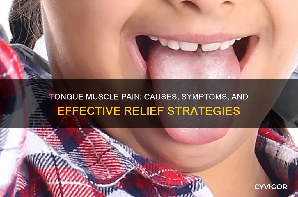 what causes tongue muscle pain