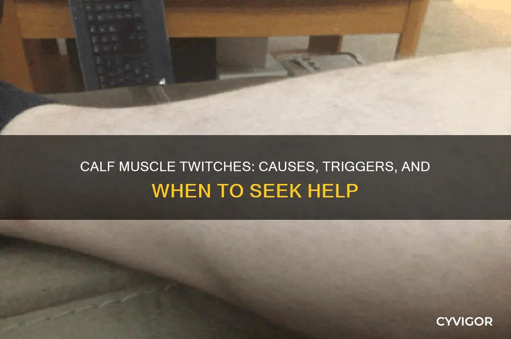 what causes twitches in my calf muscle