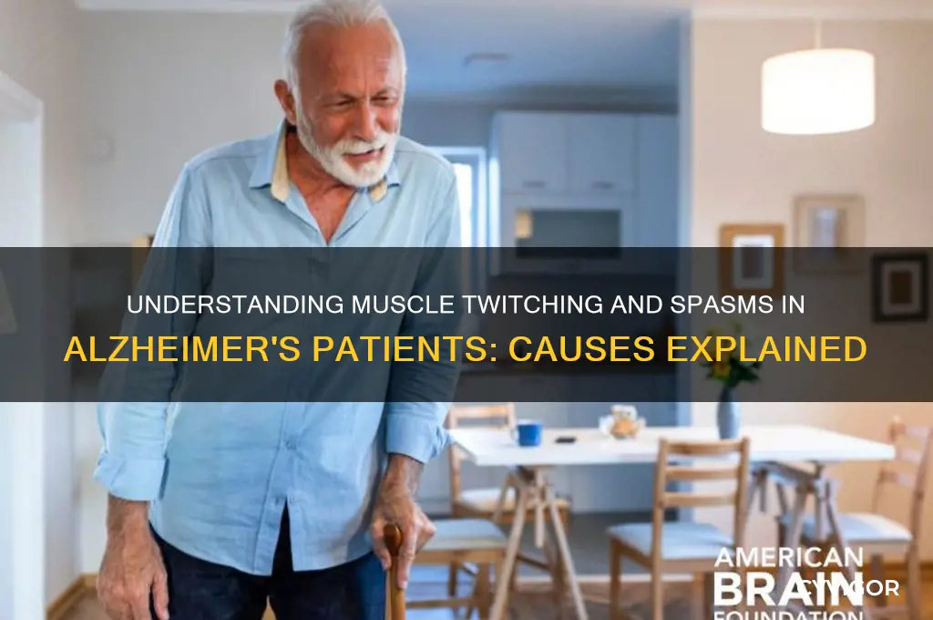what causes twitching muscles spasms in an alzheimer