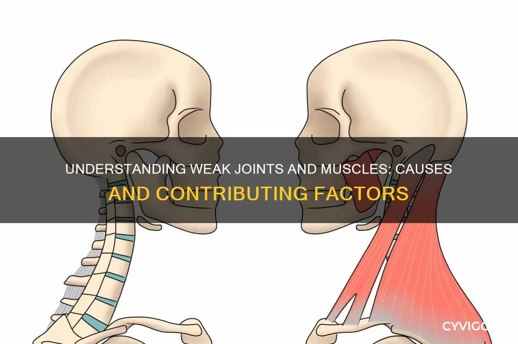what causes weak joints and muscles