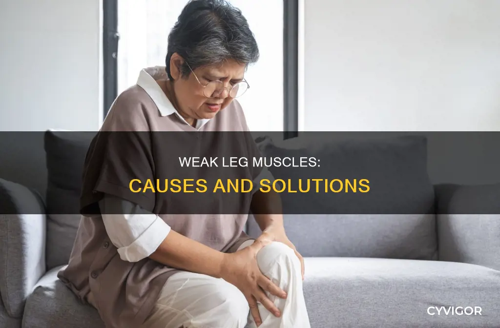 what causes weak muscles in legs