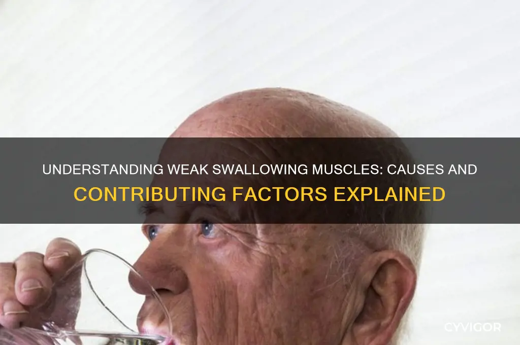 what causes weak swallowing muscles