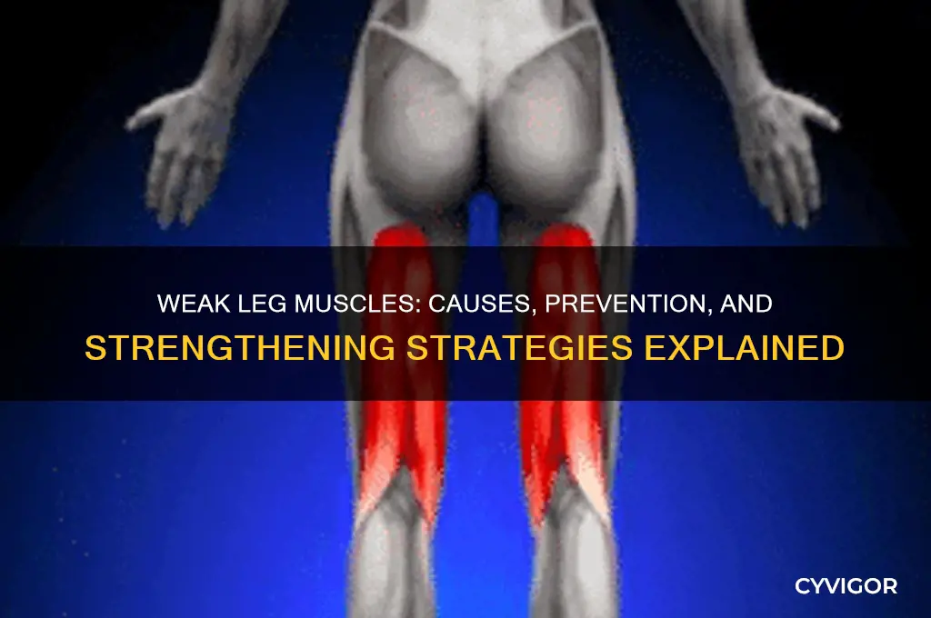 what causes weal leg muscles