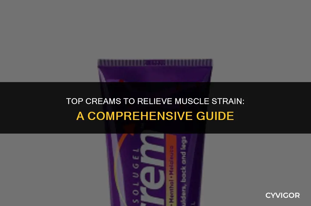 what cream is good for muscle strain