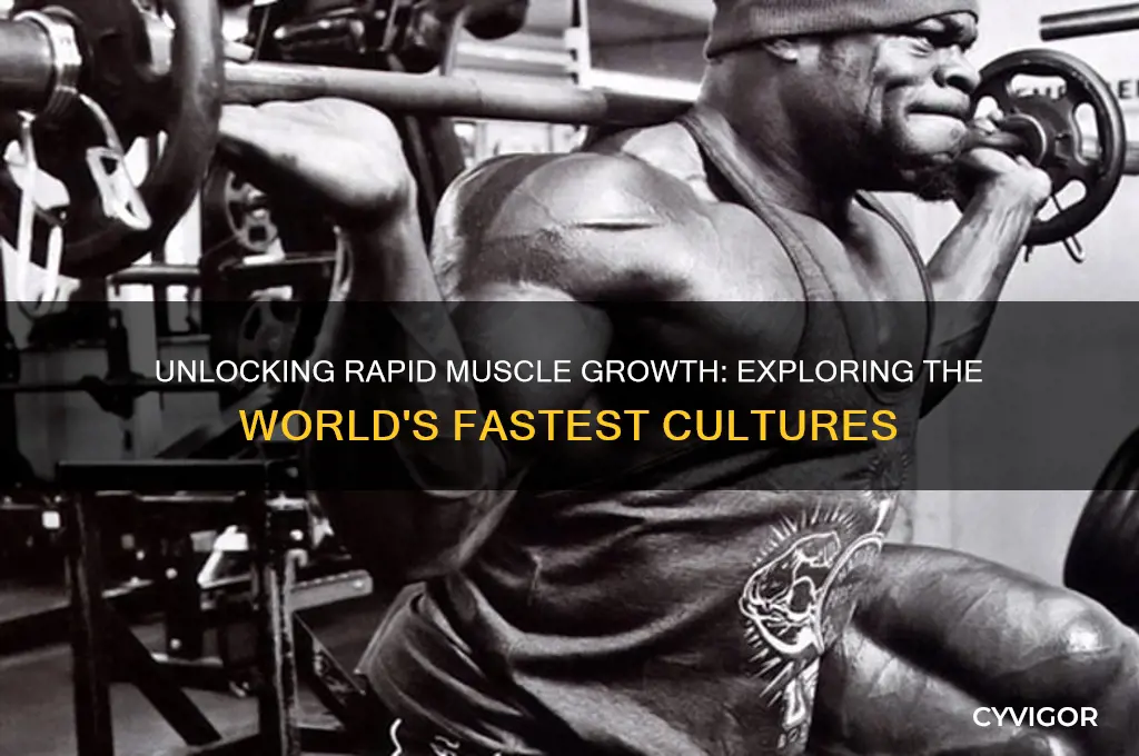 what culture has the fastest muscle gains
