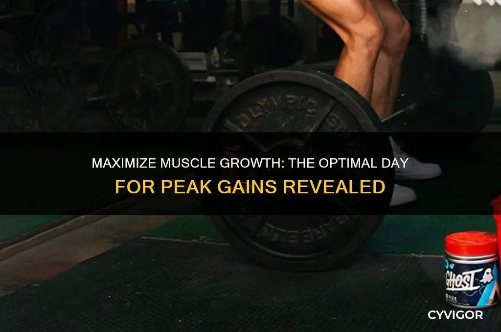 what day do you gain the most muscle gains