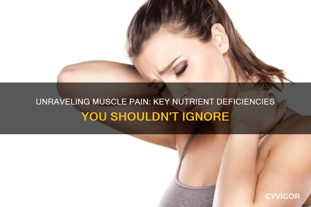 what deficiencies cause muscle pain