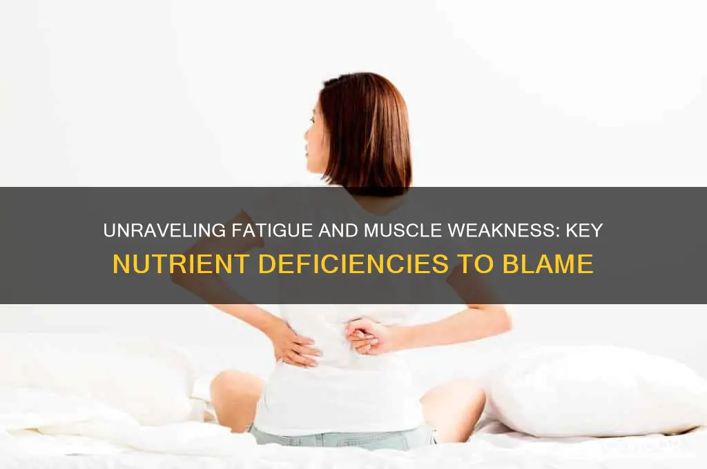 what deficiency causes fatigue and muscle weakness