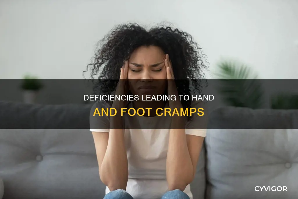 what deficiency causes hand and foot cramps