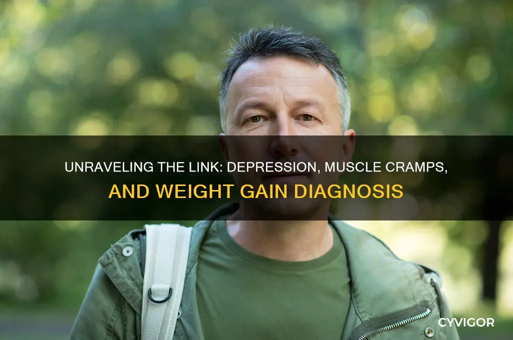 what diagnosis would cause depression muscle cramps and weight gain