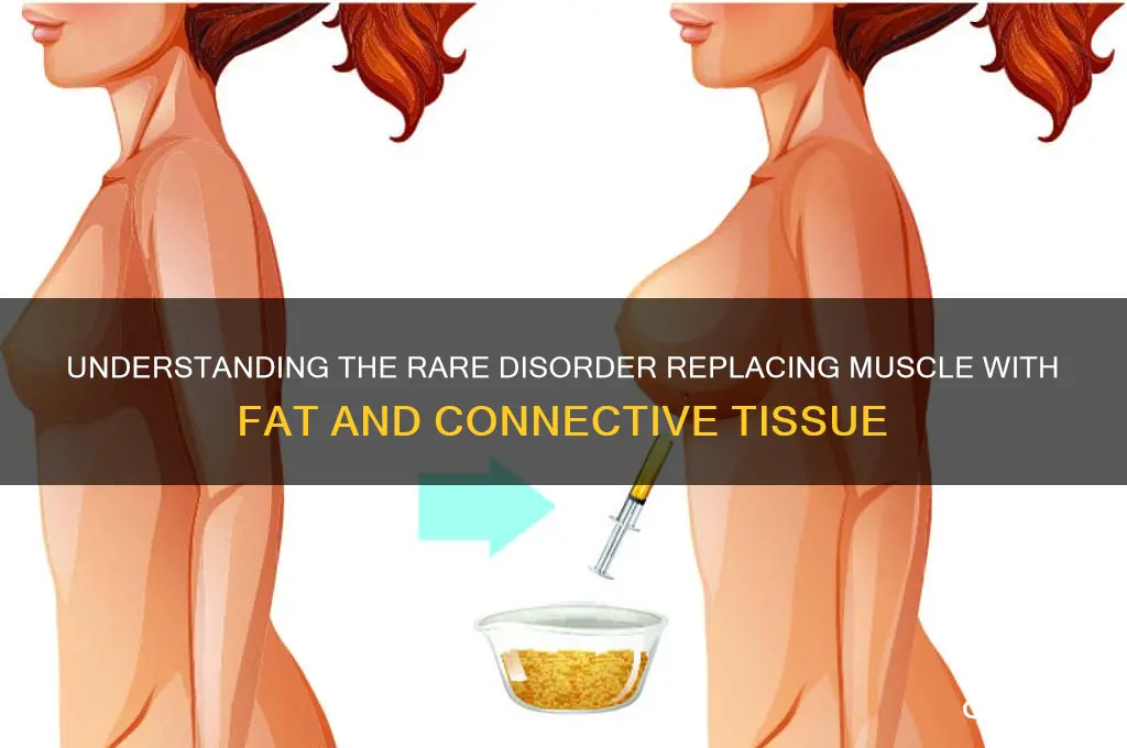 what disease causes adipose and connective tissue replacing muscle