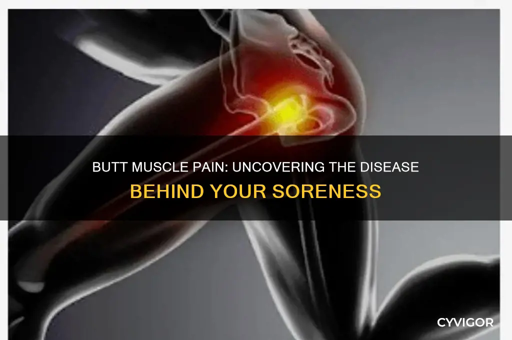 what disease makes butt muscles sore