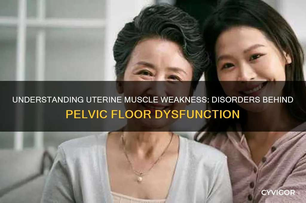 what disorders cause the uterine muscles to weaken