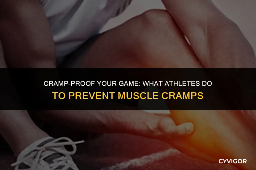 what do athletes do for muscle cramps