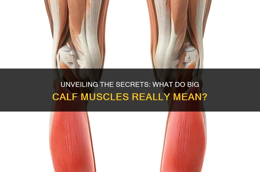 what do big calf muscles mean