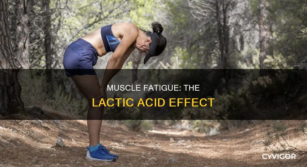 what do fatigued muscles create
