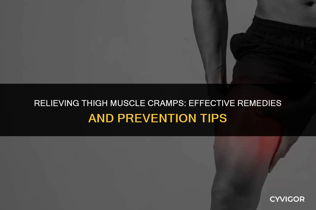 what do i do if my thigh muscle cramps