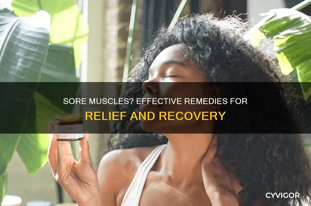 what do i do with sore muscles
