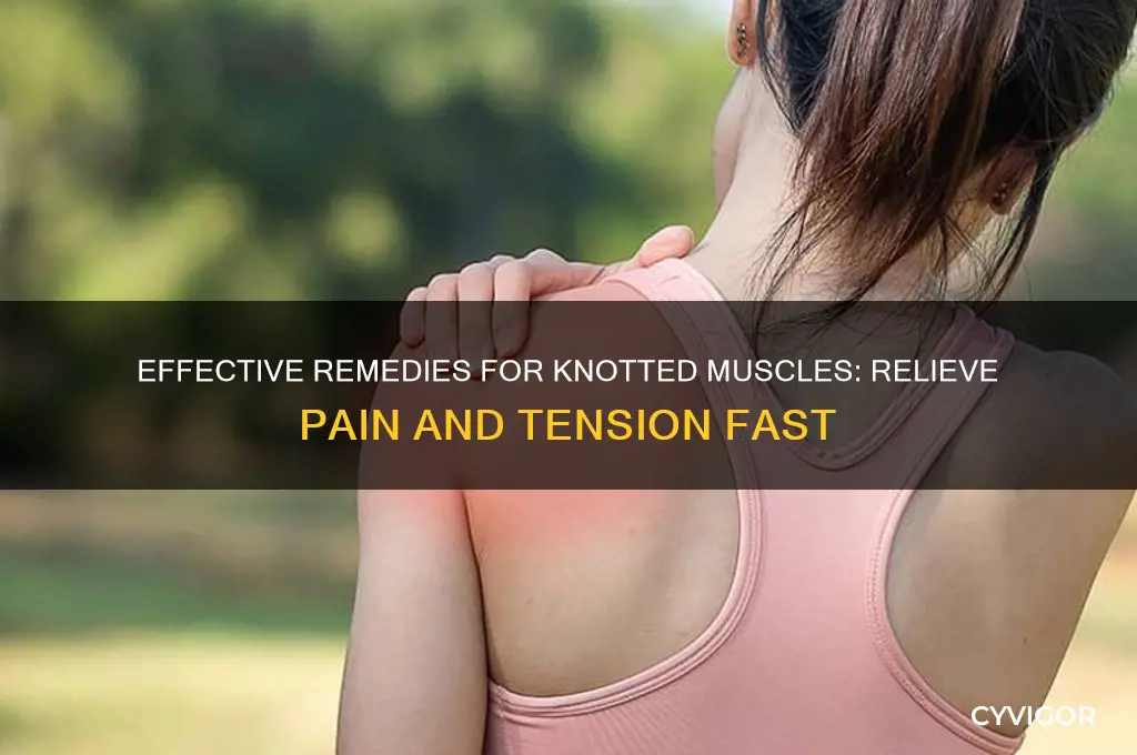 what do i put on knotted muscles to relieve pain