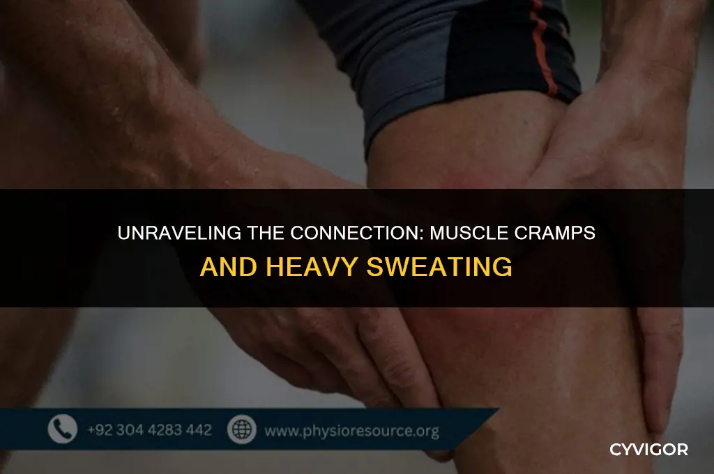 what do muscle cramps and heavy sweating have in common