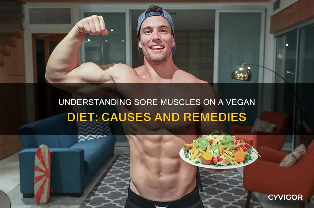 what do sore muscles mean vegan
