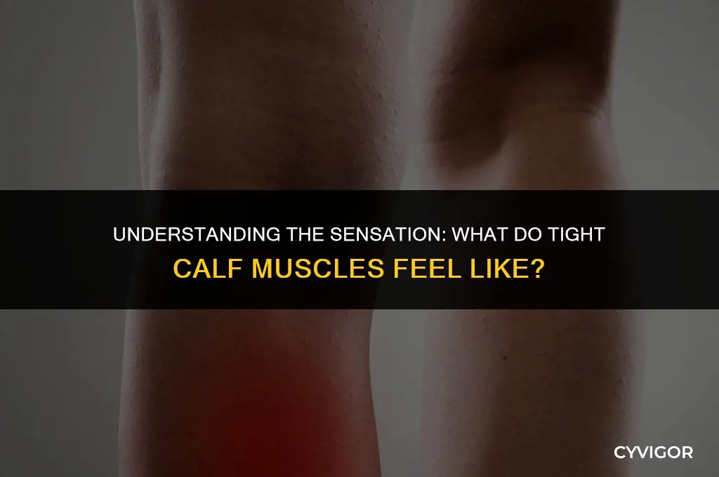 what do tight calf muscles feel like