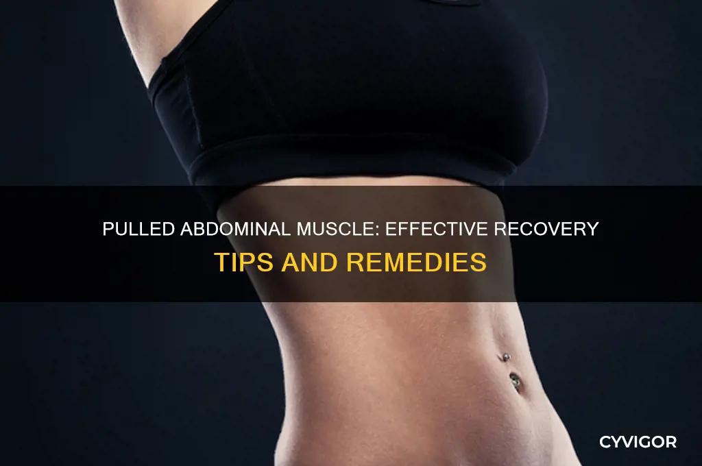 what do you do for a pulled abdominal muscle