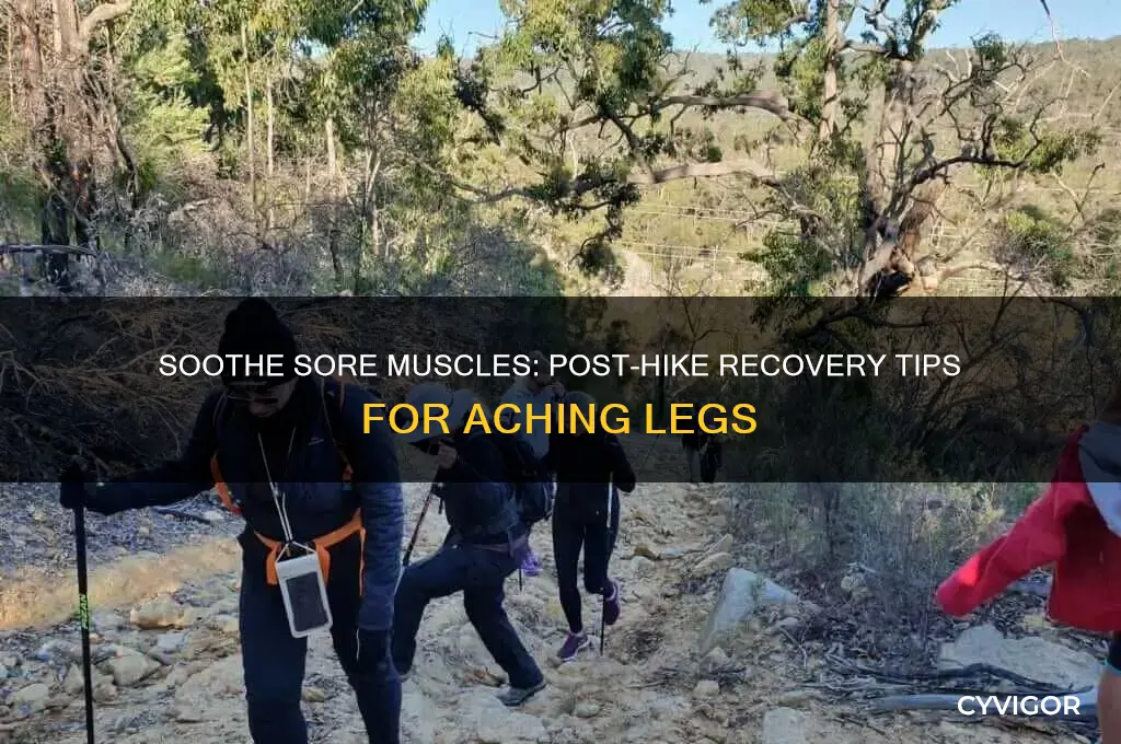 what do you do for real sore muscles after hiking