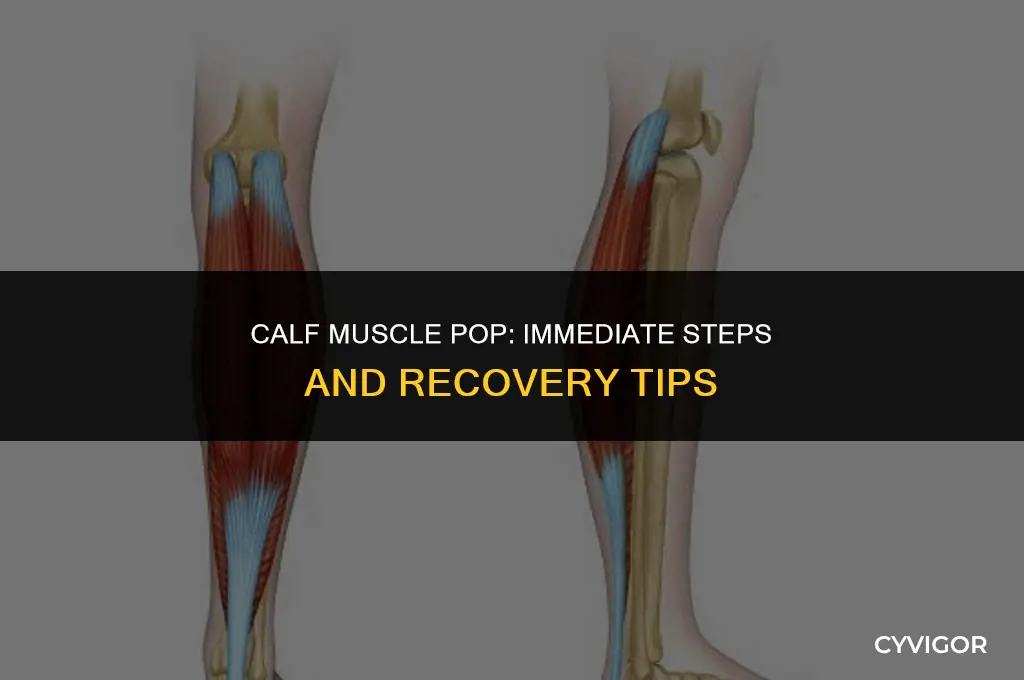 what do you do when your calf muscle pops