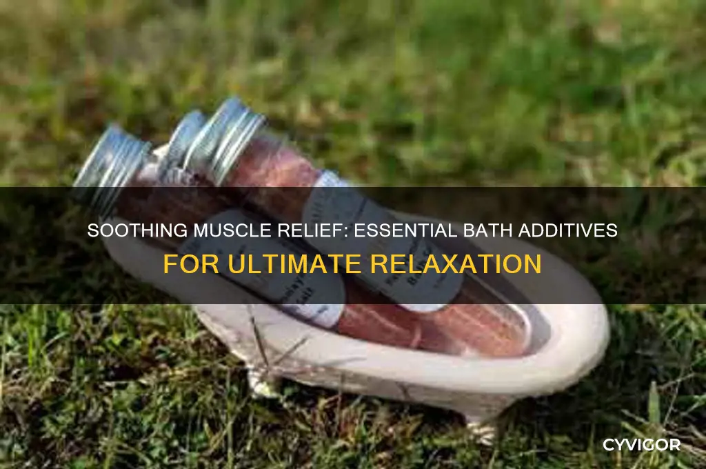 what do you put in a bath to relax muscles