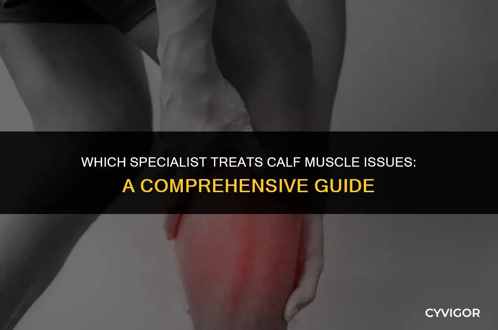 what doctor do you see for a calf muscle