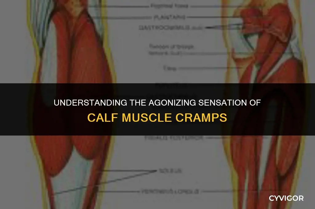 what does a calf muscle cramp feel like