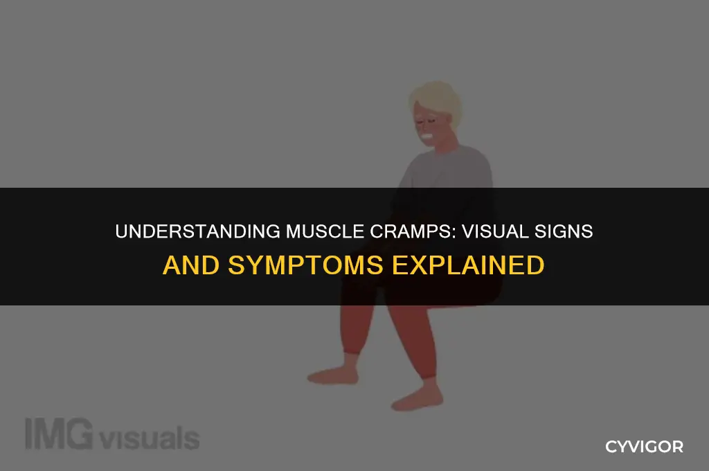 what does a cramped muscle look like