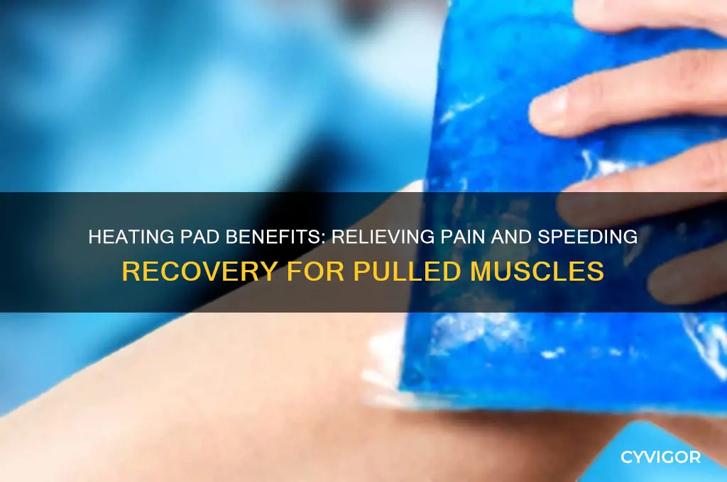 what does a heating pad do for pulled muscles
