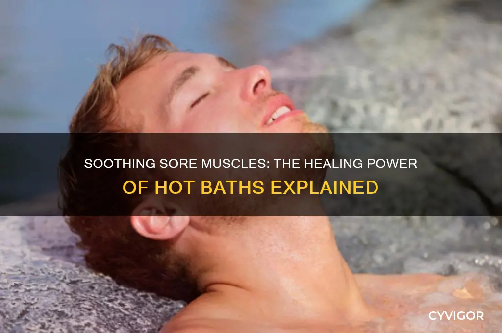 what does a hot bath do for sore muscles