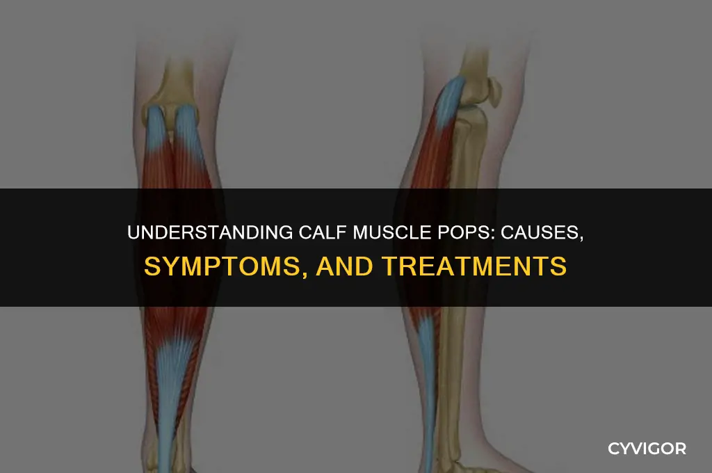 what does a pop in your calf muscle mean