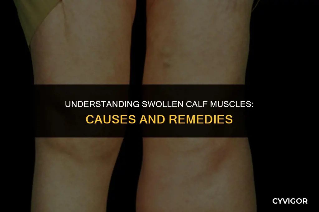 what does a swollen calf muscle mean
